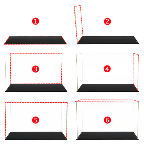 30x30x30CM Acrylic Display Case Dustproof Box Action Figure Model Car Collection