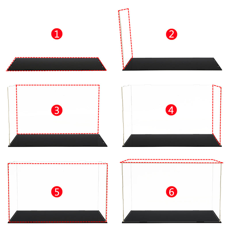 30x30x30CM Acrylic Display Case Dustproof Box Action Figure Model Car Collection