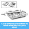 9L Chafing Dish Set Buffet Pan Bain Marie Bow Stainless Steel Food Warmer