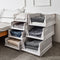 2X Stackable Wardrobe Storage DIY Hanging Closet Organizer Clothes Shelf Rack