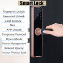 Tuya Home WIFI Smart Door Lock Biometric Fingerprint Smart Card Password Key USB