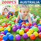 200X Ocean Balls Ball Pit Kids Baby Play Plastic Soft Toy Colourful Playpen Fun