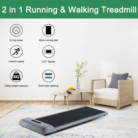Sardine Sport C2 Foldable Portable Walking Pad Office Apartment Treadmill - Grey