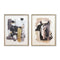 Wall Art Original Abstract Oil Painting on Framed Canvas 700mmx1000mm Set of 2 Abstract Reflection