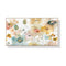 40cmx80cm Floral Watercolor Style Wood Frame Canvas Wall Art