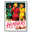 70cmx100cm Heathers The Musical Black Frame Canvas Wall Art