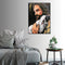 70cmx100cm Back In His Arms Black Frame Canvas Wall Art