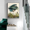 70cmx100cm Great Blue Heron By John James Audubon Black Frame Canvas Wall Art