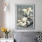 Wall Art 90cmx135cm Floral Lily II Black Frame Canvas