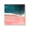 80cmx80cm Pink Sea Wood Frame Canvas Wall Art