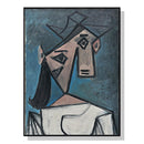 50cmx70cm Head Of A Woman By Pablo Picasso Black Frame Canvas Wall Art