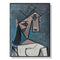 50cmx70cm Head Of A Woman By Pablo Picasso Black Frame Canvas Wall Art