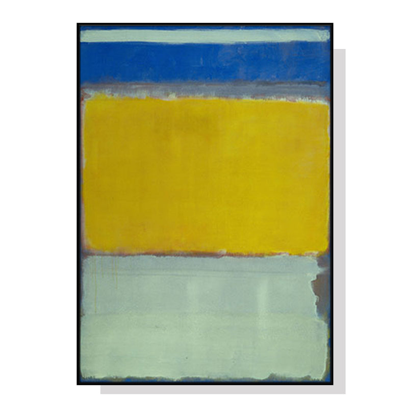 50cmx70cm Blue Yellow Green By Mark Rothko Black Frame Canvas Wall Art