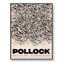 80cmx120cm Jackson Pollock Exhibition II Black Frame Canvas Wall Art