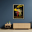 50cmx70cm Cinzano Black Frame Canvas Wall Art