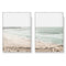 70cmx100cm Coastal Prints 2 Sets White Frame Canvas Wall Art
