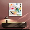 80cmx80cm Changed My Mind IV by Aleah Koury Gold Frame Canvas Wall Art