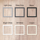 Pre-Cut Square Matboards, Frame Matboard with Window, Deep Grey, 16x16", 20x20", 24x24"
