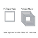 Pre-Cut Square Matboards, Frame Matboard with Window, Deep Grey, 16x16", 20x20", 24x24"