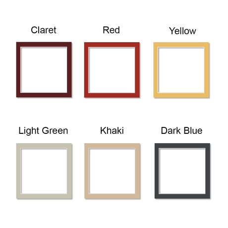 Claret Square Matboards, Frame Matboard with Window, 16x16
