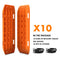 X-BULL 10 Pairs of Recovery tracks Boards Traction 10T Sand tracks/ Mud /Snow Gen 2.0 Orange