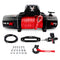 X-BULL 12V Electric Winch 14500LBS synthetic rope with 4PCS Recovery Tracks Gen3.0 Black