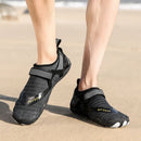 Men Women Water Shoes Barefoot Quick Dry Aqua Sports Shoes - Black Size EU45 = US10