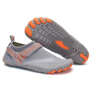 Men Women Water Shoes Barefoot Quick Dry Aqua Sports Shoes - Grey Size EU40 = US7