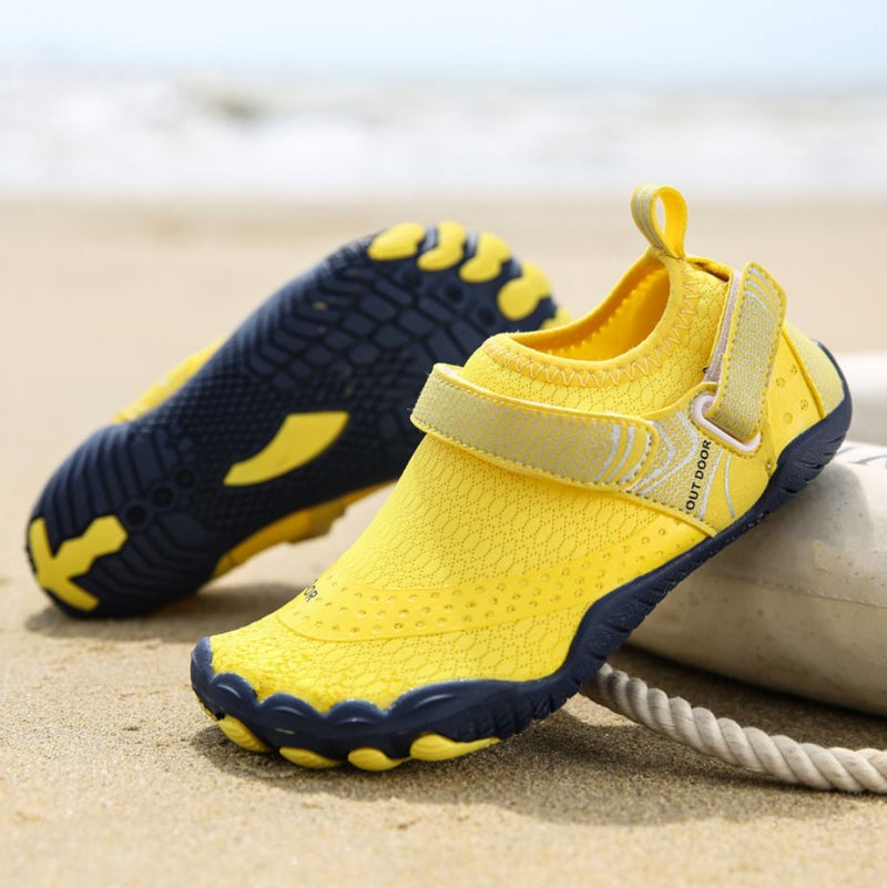 Women Water Shoes Barefoot Quick Dry Aqua Sports Shoes - Yellow Size EU37 = US4
