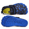 Kids Water Shoes Barefoot Quick Dry Aqua Sports Shoes Boys Girls (Pattern Printed) - Blue Size Bigkid US3 = EU34