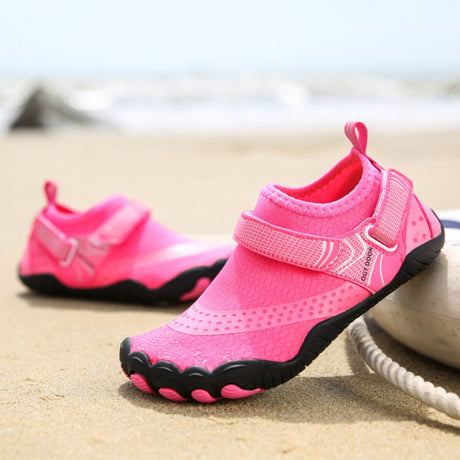 Kids Water Shoes Barefoot Quick Dry Aqua Sports Shoes Boys Girls - Pink Size Bigkid US2=EU32