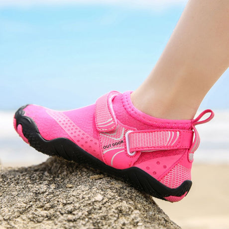 Kids Water Shoes Barefoot Quick Dry Aqua Sports Shoes Boys Girls - Pink Size Bigkid US4 = EU36