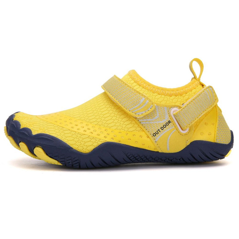 Kids Water Shoes Barefoot Quick Dry Aqua Sports Shoes Boys Girls - Yellow Size Bigkid US2=EU32