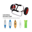 Crystal Clear Kayak and Kayak Cart Set with Free Random Color Paddles