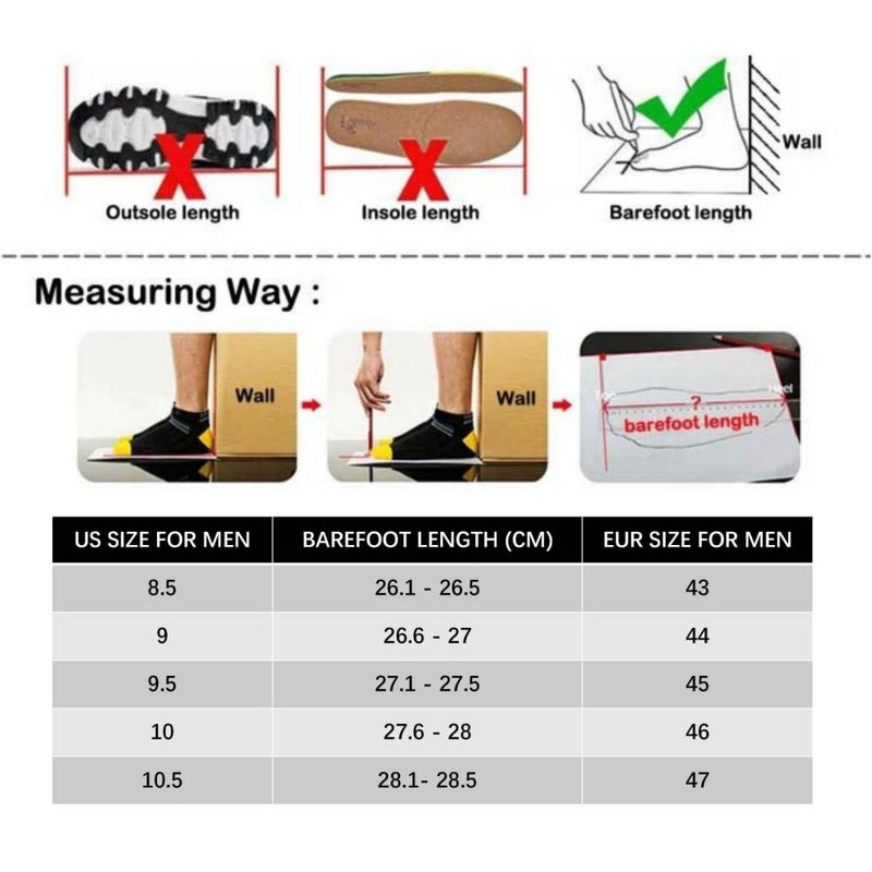 Men's Sneakers Outdoor Road Shoes Breathable Lightweight Non-slip ( White Size US9.5=US43 )