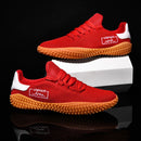 Men's Sneakers Barefoot Lightweight Shoes(Red Size US10.5=US45 )