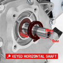 Baumr-AG 7HP Petrol Engine Stationary Motor OHV Horizontal Shaft Electric Start 4-stroke