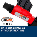 UNIMAC Pneumatic Flooring Nailer Staple Gun Floor Gas Nail Cleat Stapler
