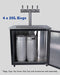 Keg King - KegMaster Solstice - 6 Keg 12volt DC Kegerator