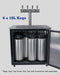 Keg King - KegMaster Solstice - 6 Keg 12volt DC Kegerator