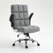 Soft Velvet Home Ergonomic Swivel Adjustable Tilt Angle and Flip-up Arms Office Chair