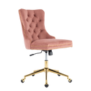 Velvet Home Office Chair- Grey