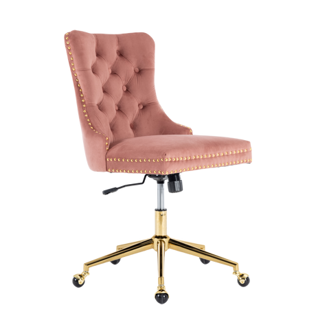 Velvet Home Office Chair- Grey