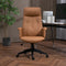 High Back Office Chair -Light Brown