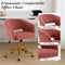 Velvet Home Office Chair- Rose