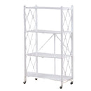 EKKIO Foldable Storage Shelf 4 Tier (White)