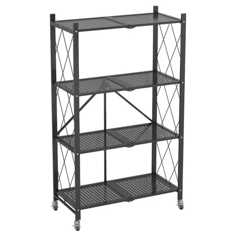 EKKIO Foldable Storage Shelf 4 Tier (Black)