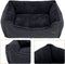 FEANDREA 90cm Dog Sofa Bed with Removable Washable Cover Dark Grey