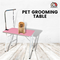 Floofi Pet Grooming Table 90cm Single Pole (Pink) FI-GT-101-LZ