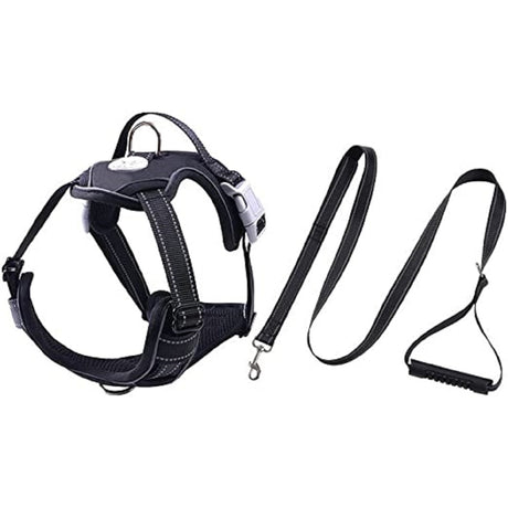 FLOOFI Dog Harness Vest L Size (Black) FI-PC-172-XL